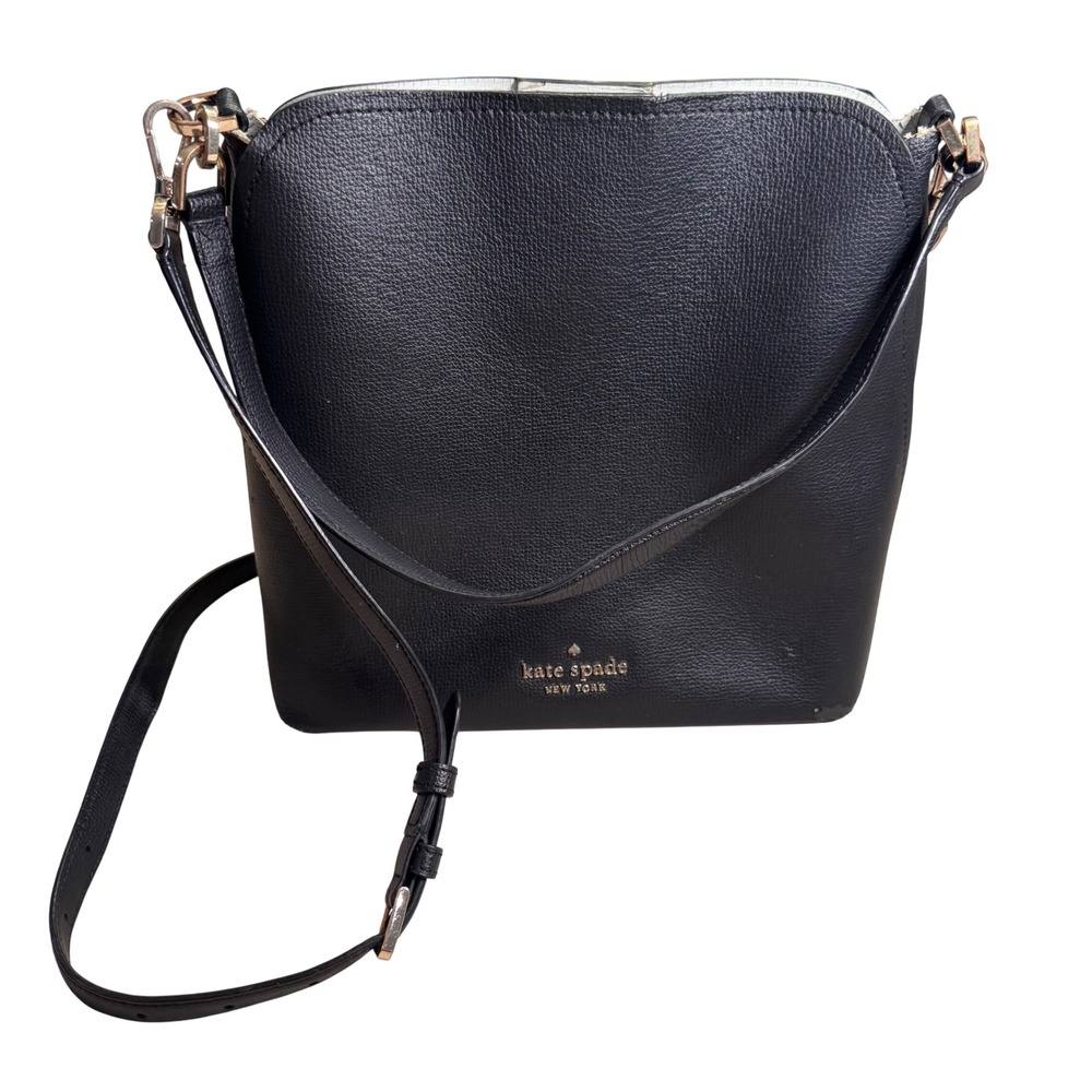 kate spade Black Pebbled Leather Crossbody Bag